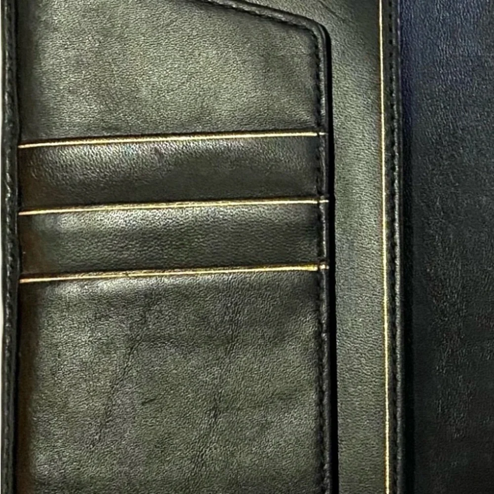 Coach vintage unisex CC signature print canvas wallet